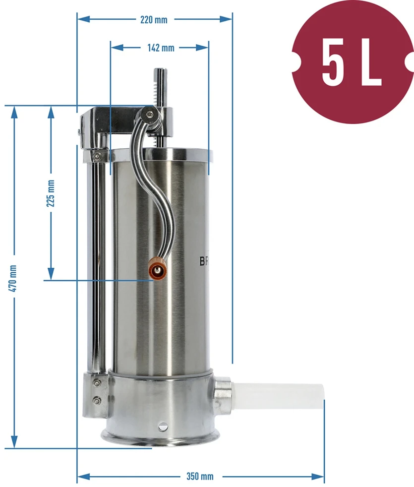 Browin Rankinis vertikalus dešrų kimštuvas 5kg