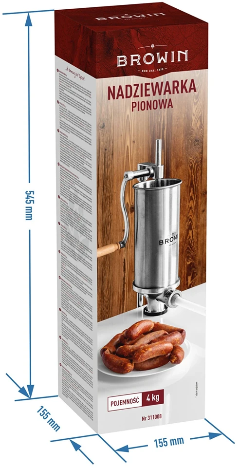 Browin Rankinis vertikalus dešrų kimštuvas 4kg