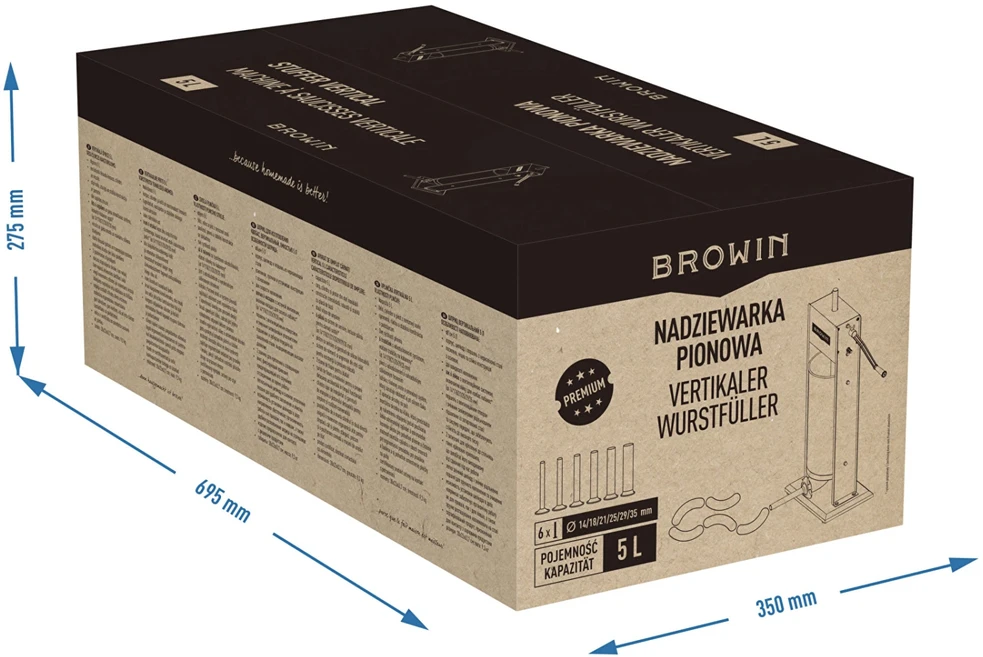 Browin Premium klasės vertikalus kimštuvas 5L