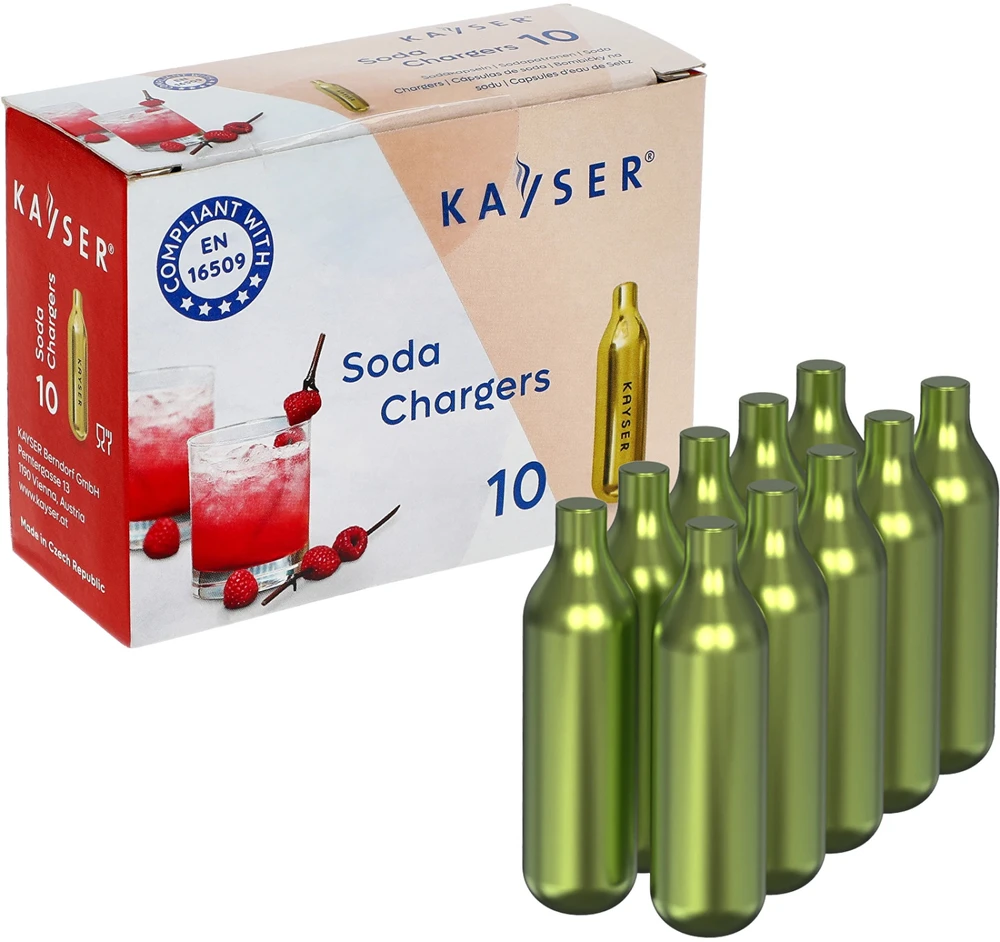 Kayser Co2 balionėliai saturatoriui, 10 vnt.