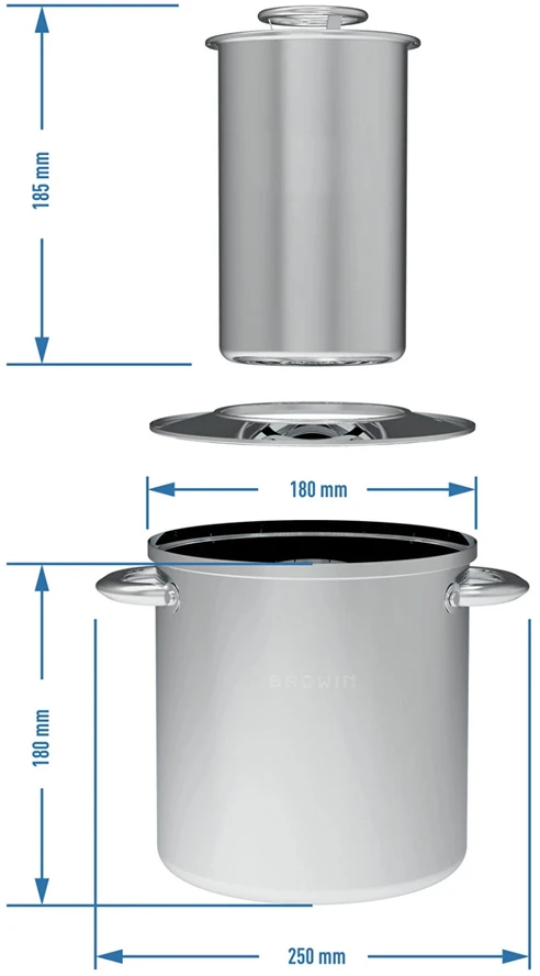Browin 1,5kg Kumpio viryklė 1,5kg