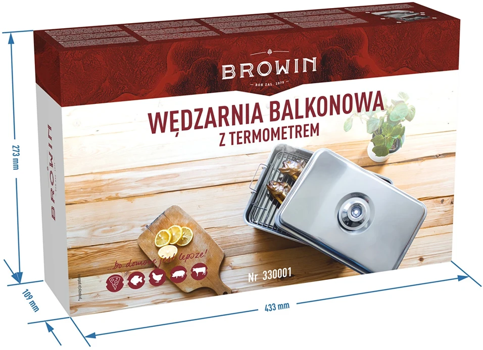 Browin Rūkykla su termometru