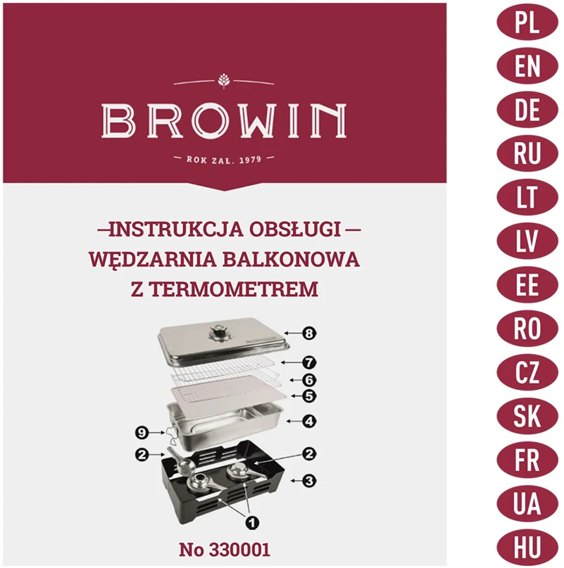Browin Rūkykla su termometru