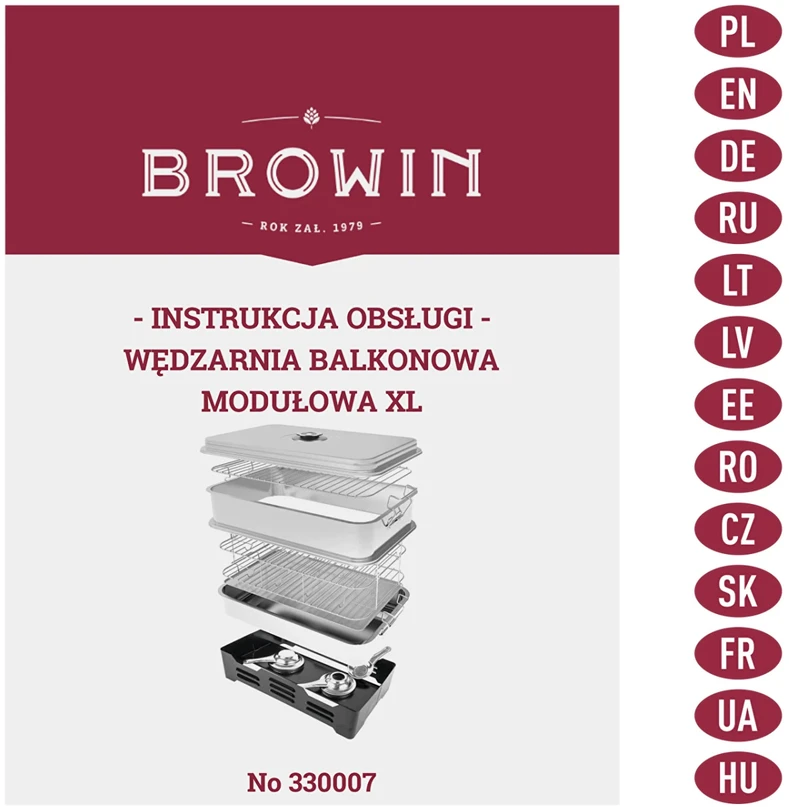 Browin Lauko stalo rūkykla XL