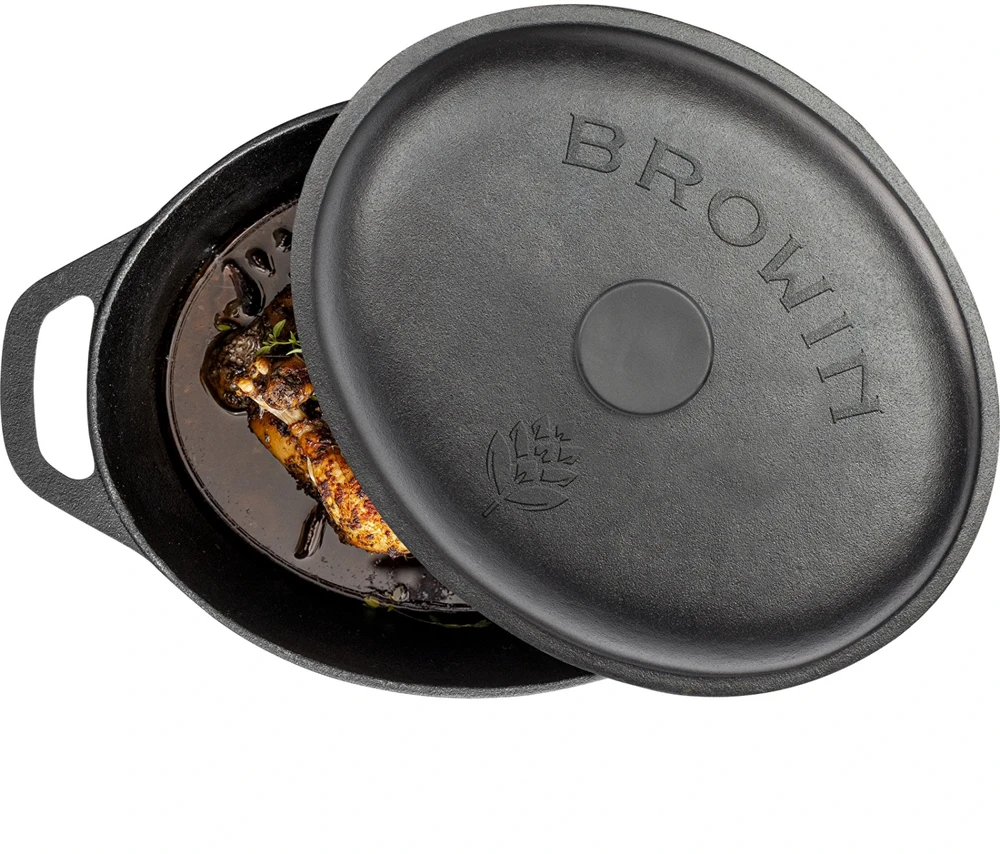 Browin 330525 ketaus troškintuvas, 5,5 L, 40,7 cm, 26,7 cm, 18,2 cm, 6,7kg, tinka visoms kaitlentėms ir orkaitei