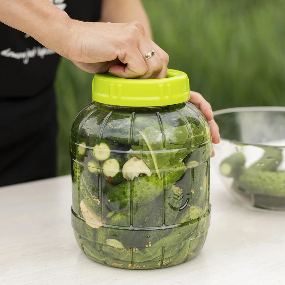 Stiklainis Browin 602013, 3 l, skaidri/žalia