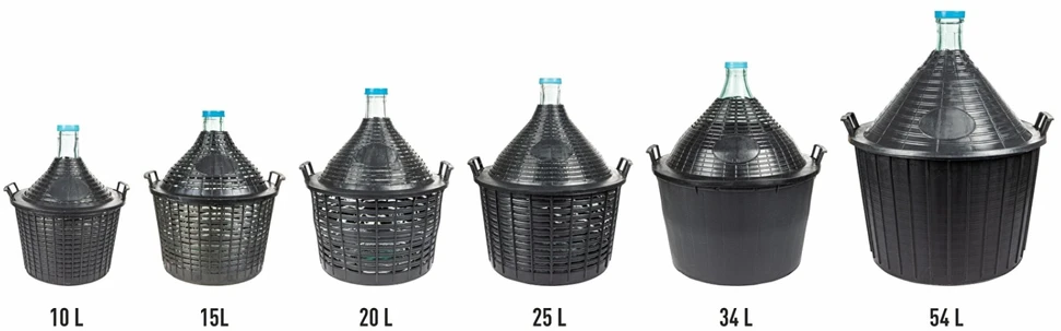 Vyno indas su plastikiniu krepšiu BROWIN 644010, 10 l