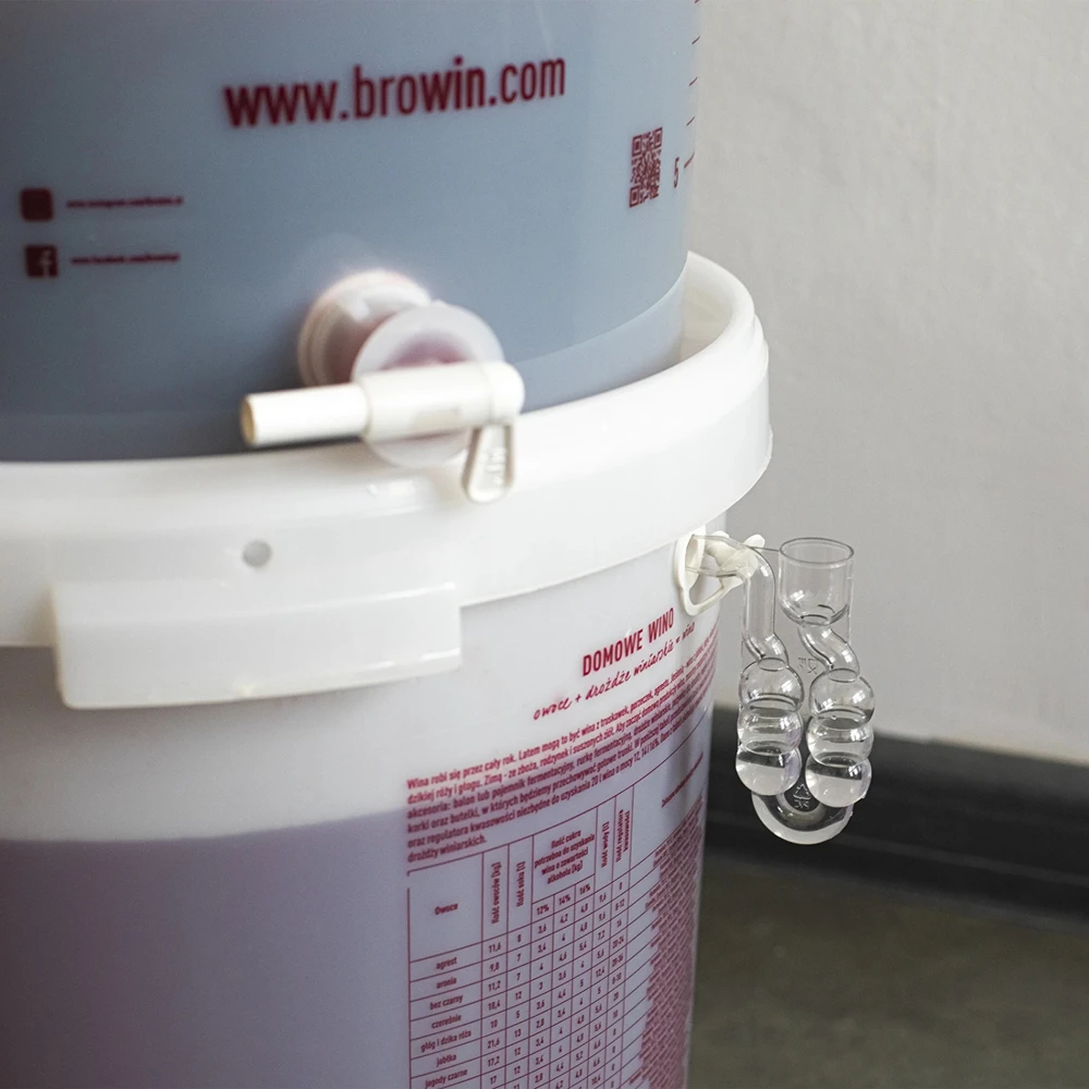 Browin Fermentacijos kibiras 30 L su spausdinta skalė ir čiaupu 340434, 30.0 L, polipropilenas be BPA, su čiaupu, infliacija
