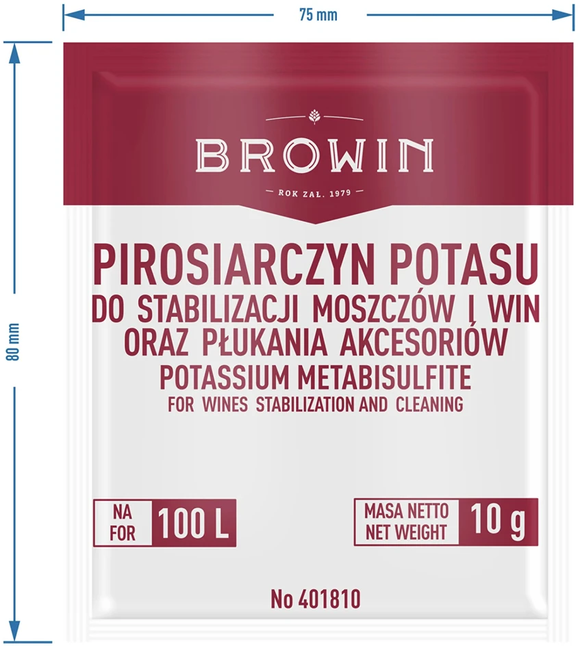 Priedas vyno gamybai Browin 401810, balta/raudona