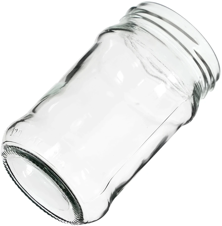 Browin konservavimo stiklainis, 132303, 300 ml, 6 vnt., stiklas, dangtelis Ø66, didelis stiprinimas, universalus dangtelis