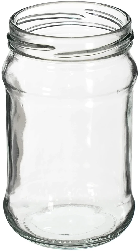 Browin konservavimo stiklainis, 132303, 300 ml, 6 vnt., stiklas, dangtelis Ø66, didelis stiprinimas, universalus dangtelis