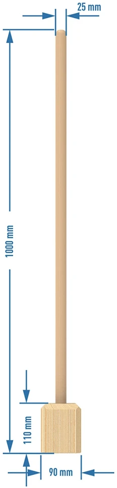 Browin medinis kopūstų trynėjas 362019, 100cm, eglė/ąžuolas, OLI-NATURA aliejus