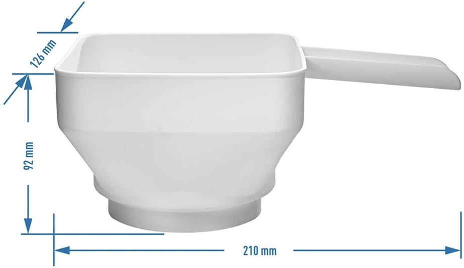 Browin piltuvas "Kvadrato apskritimas", fi 52-85 mm, 139199, 16,5 cm, 0,9 L, ergonomiškas, kvadratinis, tinka indaplovei