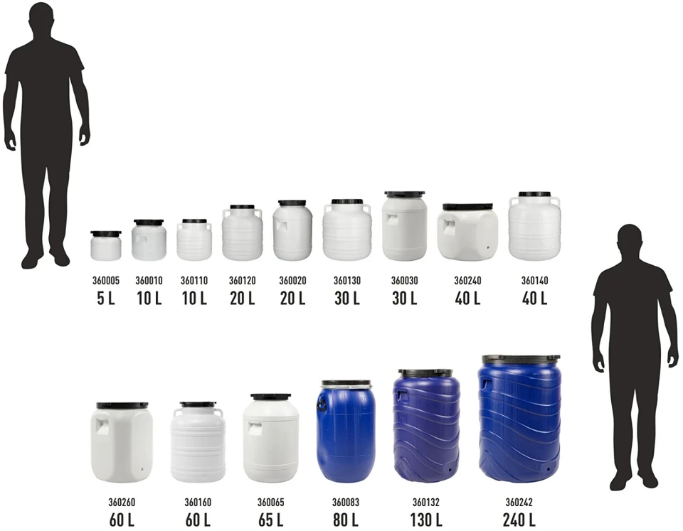 Browin statinė 360160, 60L, 40cm, 40cm, 55cm, 1.72kg, 20cm, balta spalva, rankenos, HDPE plastikas