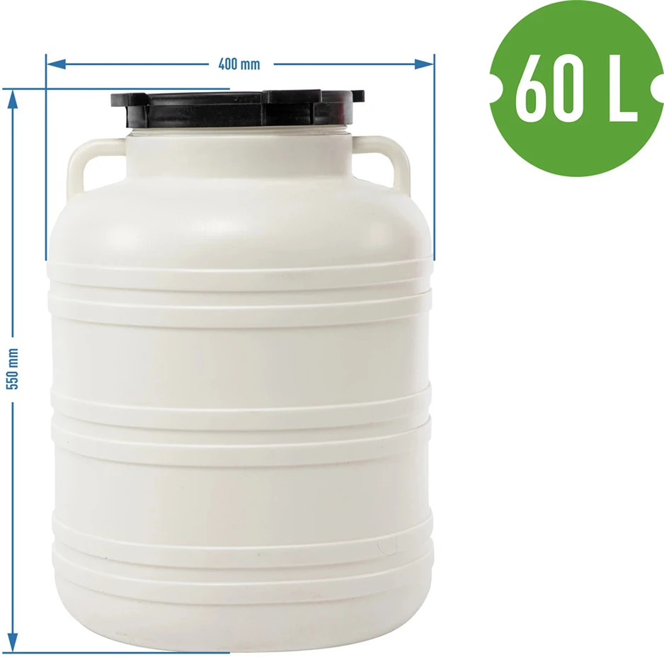Browin statinė 360160, 60L, 40cm, 40cm, 55cm, 1.72kg, 20cm, balta spalva, rankenos, HDPE plastikas