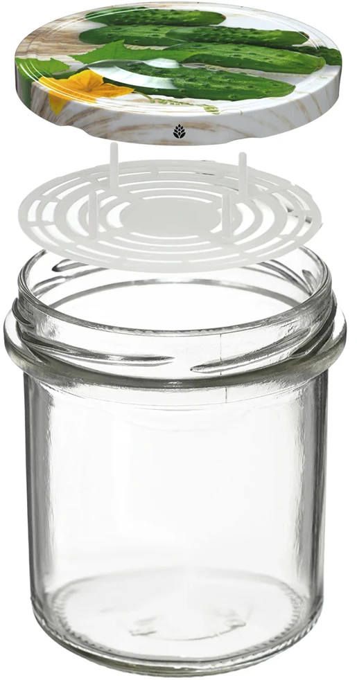 Browin Stiklainis 132329, 346 ml, 6 vnt., stiklas, dangtelis, skylės skersmuo 82 mm, presavimo elementas