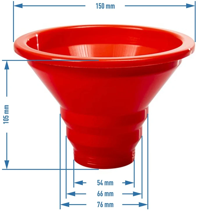 Browin stiklainis piltuvė Ø150 mm 139200, 150mm, 50g, tinkama stiklainiams pildyti, lengvai valoma