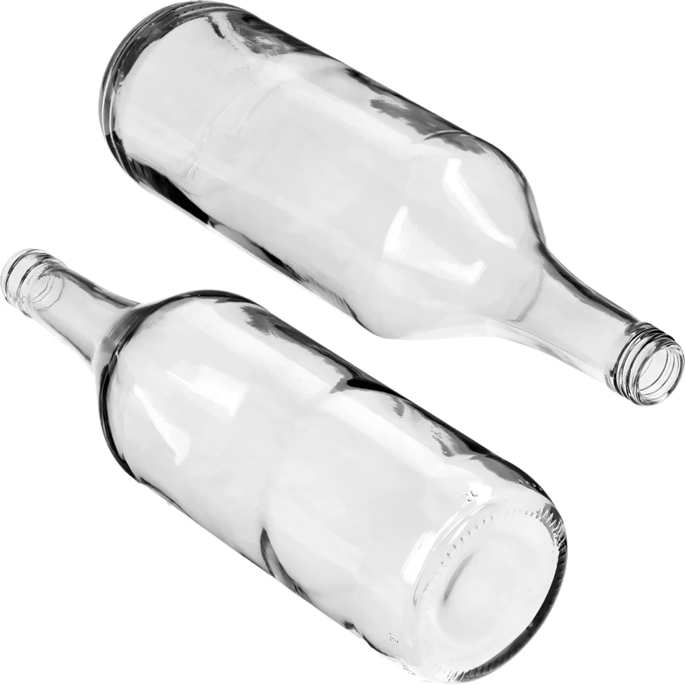 Browin Stołowa butelis 1 L 631454, 1.0 L, 4 vnt., su dangteliu, stiklas, auksiniai dangteliai