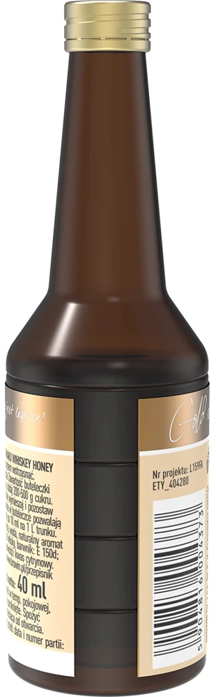 Browin WHISKEY HONEY esencija 404280, 40 ml, 4 L gėrimui paruošti, Gold linija