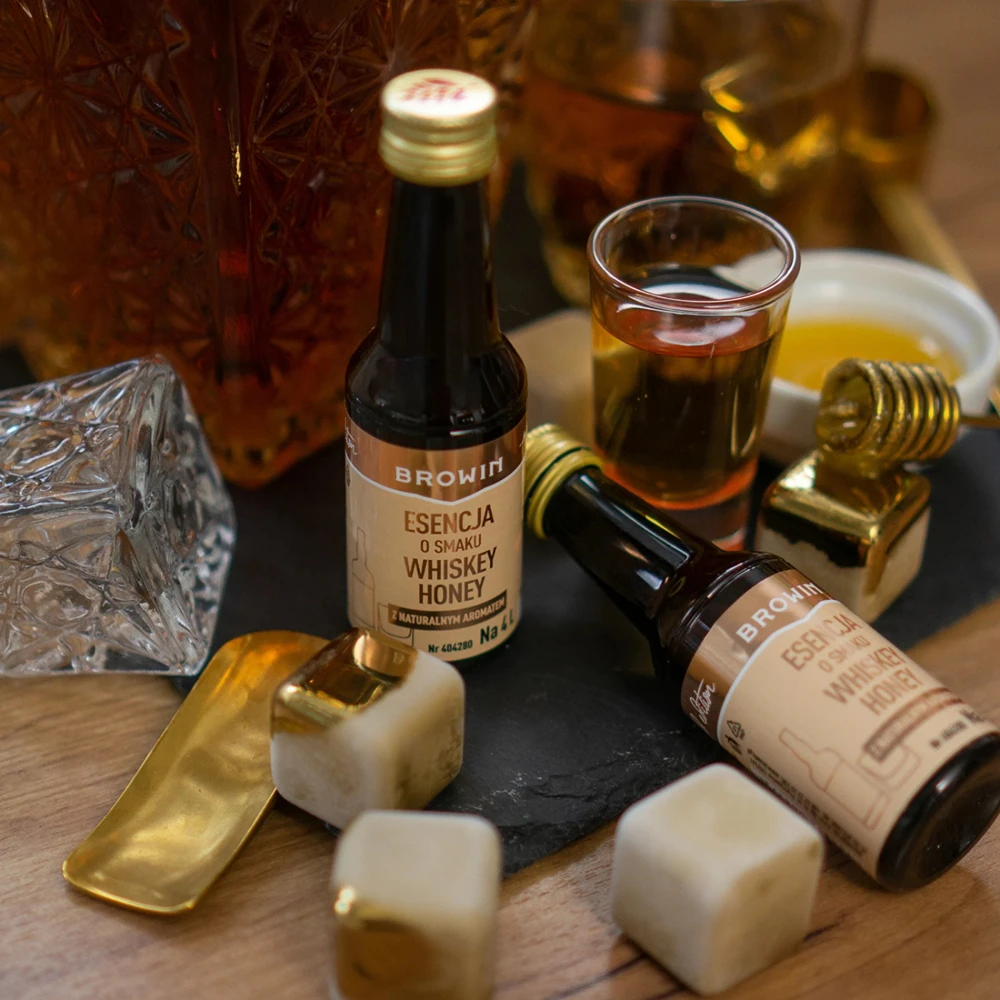 Browin WHISKEY HONEY esencija 404280, 40 ml, 4 L gėrimui paruošti, Gold linija