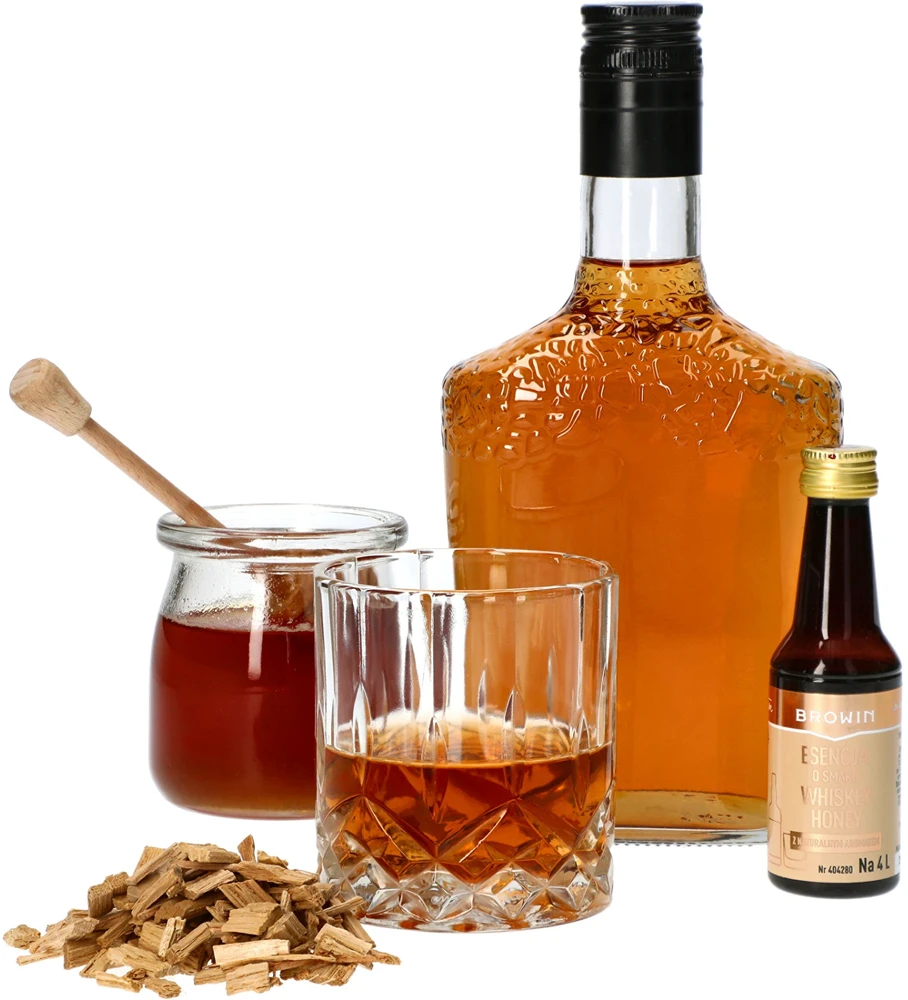 Browin WHISKEY HONEY esencija 404280, 40 ml, 4 L gėrimui paruošti, Gold linija