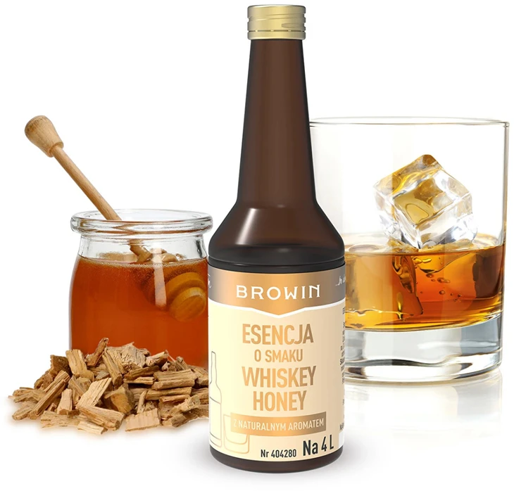 Browin WHISKEY HONEY esencija 404280, 40 ml, 4 L gėrimui paruošti, Gold linija