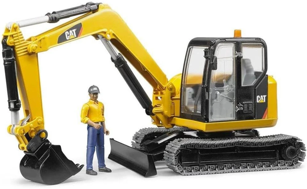 Bruder Minikoparka CAT BR-02466 geltona