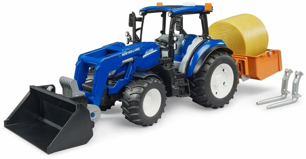 Bruder Ata BRUDER traktorius NewHolland TS.120 su krautuvu 02187