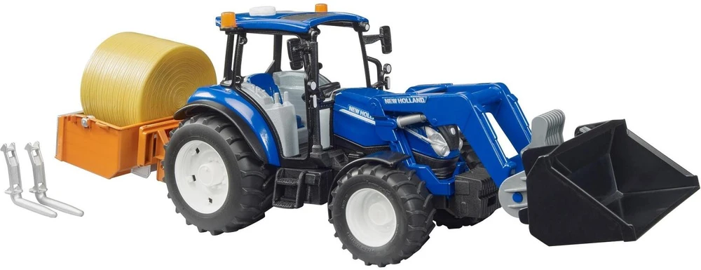 Bruder Ata BRUDER traktorius NewHolland TS.120 su krautuvu 02187