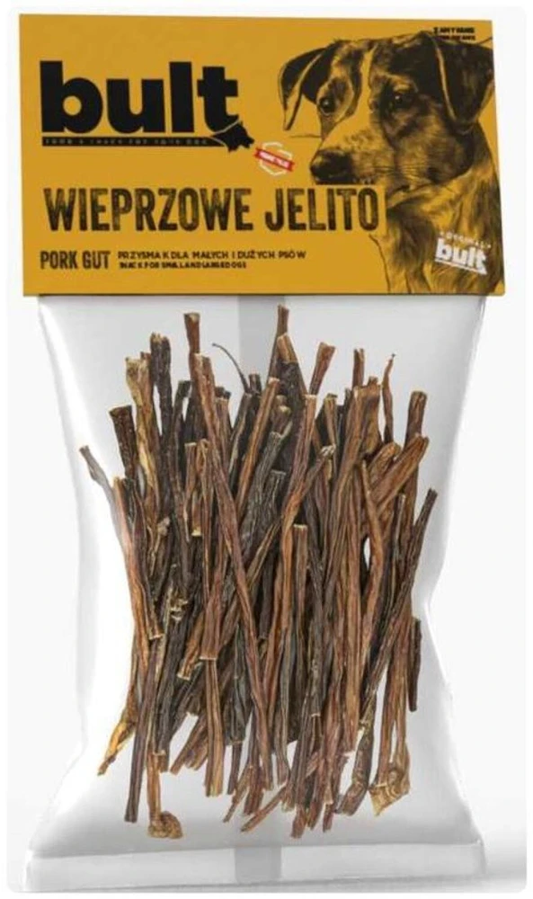 BULT Džiovintos kiaulienos žarnos - šunų skanėstas - 100 g