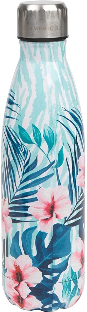 Termosas iš nerūdijančio plieno su hibiskų žiedų motyvu Cambridge Tropical, 500 ml