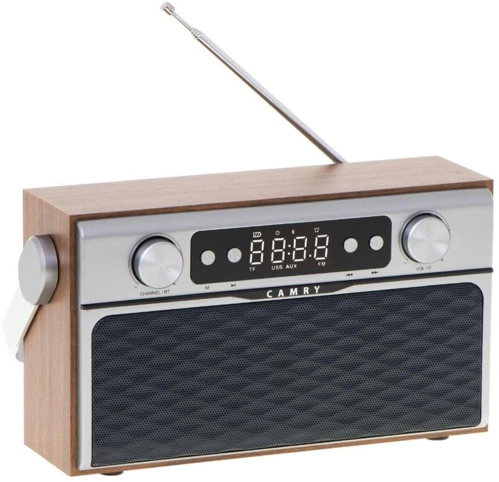 Radijas su Bluetooth Camry CR-1183, Rudos spalvos