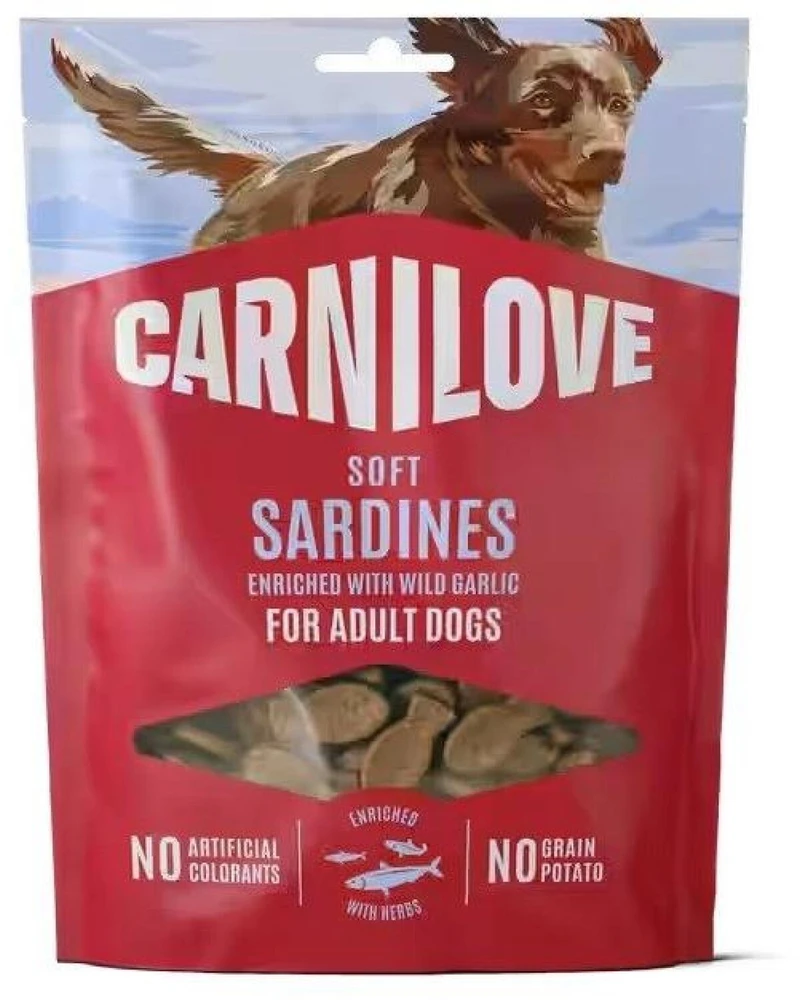Carni Love Soft Sardines with wild garlic - dog treat - 200g