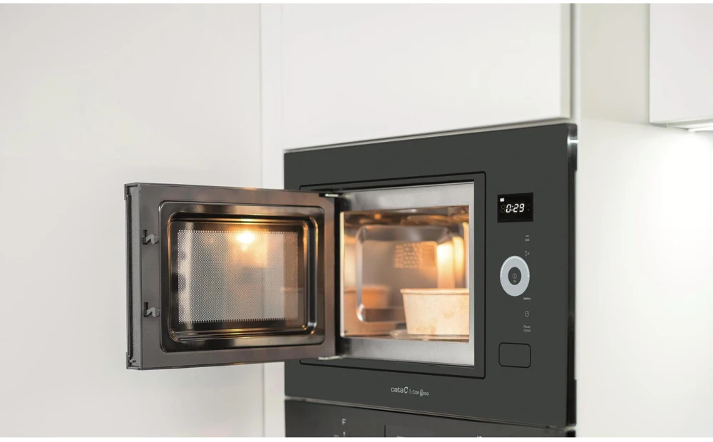Mikrobangų krosnelė CATA | Microwave Oven | MC B250 DT | Built-in | 25 L | 900 W | Grilis | Juodas