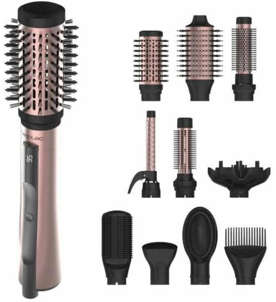 Cecotec Air | CeramicCare 10in1 AirBrush | Jonizuojantis kondicionavimas | Kaitinimo lygių skaičius 3 | 1200 W | Juoda/Rožinė