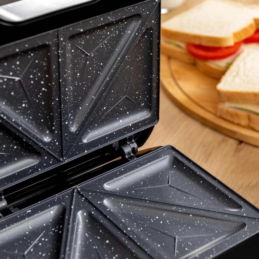 Sumuštinių keptuvas Cecotec Rock'nToast Classic+ juodas