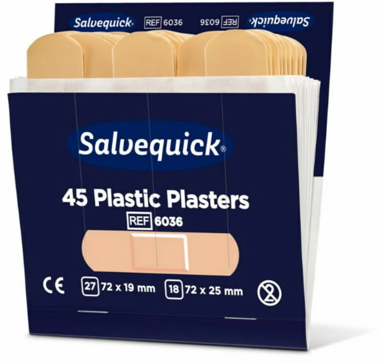 Elastiniai pleistrai, 45 vnt/1 pakuotė papildymui, Cederroth