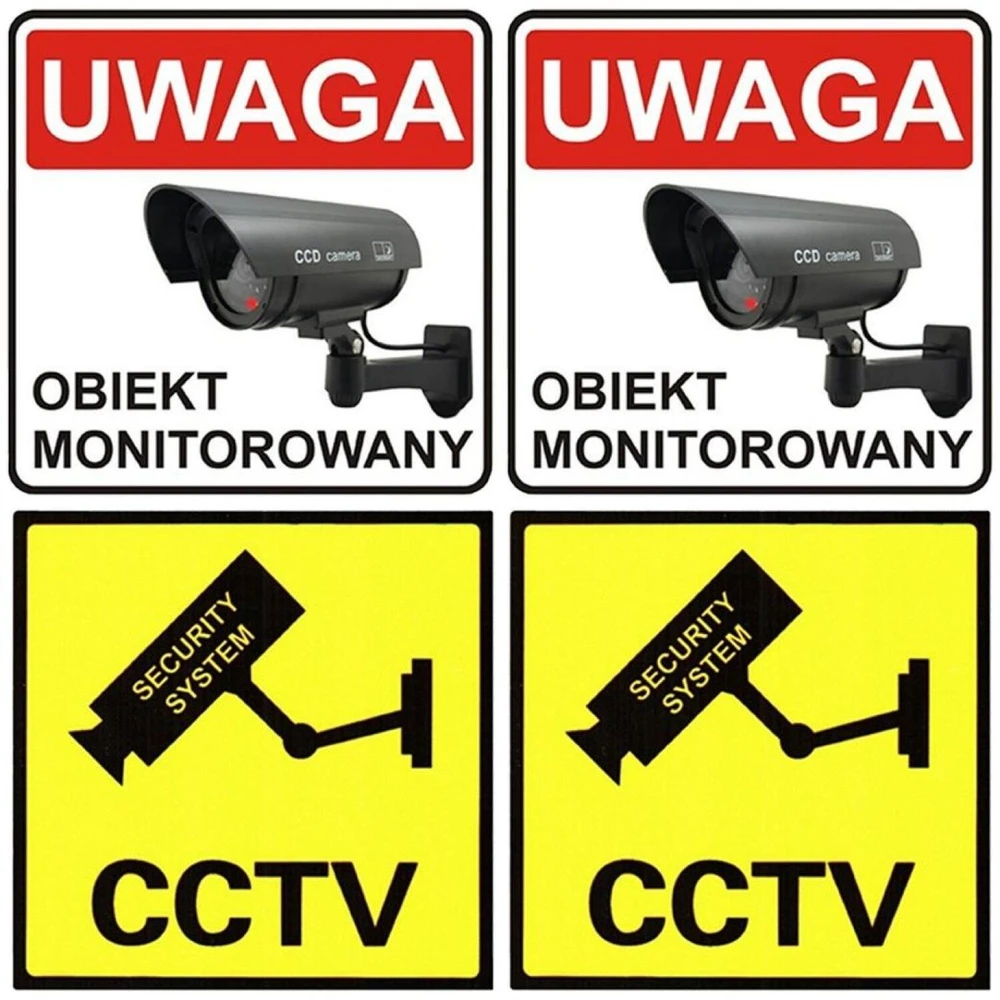 CEE CE Rinkinys iš dviejų netikrų vamzdinių kamerų, IR šviesos diodai, juoda, maitinimas 2xAA (nėra komplekte), ABS, IR1800 BT