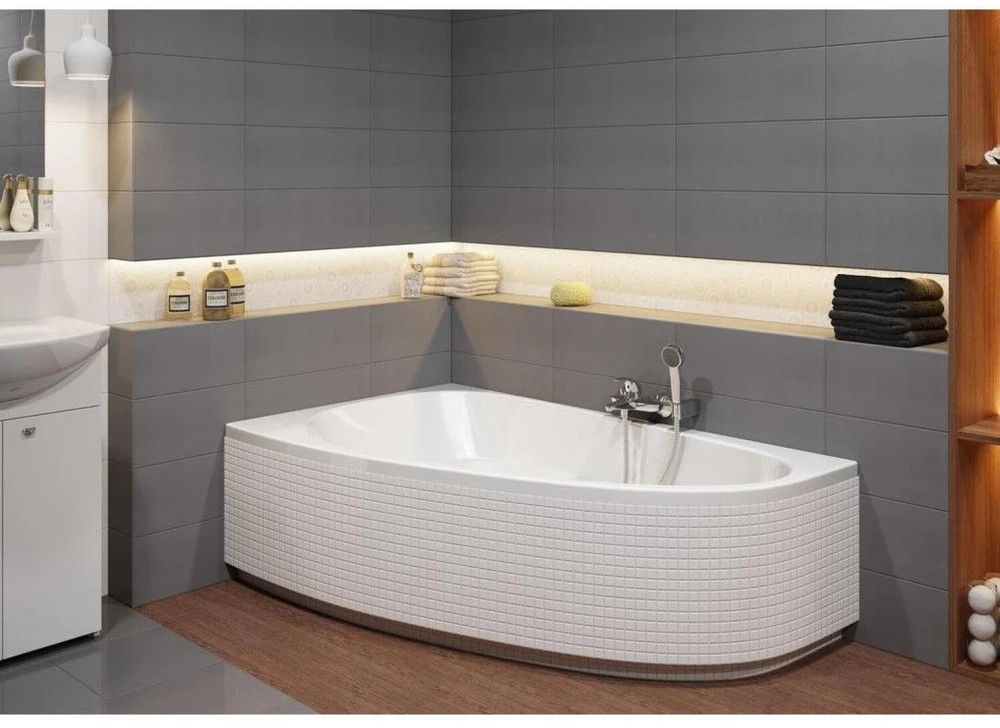 Cersanit Joanna nauja vonia asimetrinis kairysis kampas 150 x 95 cm (S301-167)