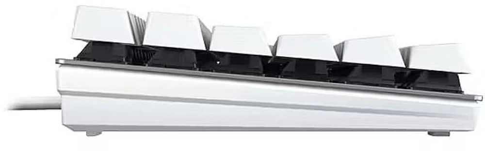 Cherry Klaviatūra KC 200 MX MX2A SILENT Raudonas [DE] baltas/sidabrinis MX2A SILENT Raudonas Switch