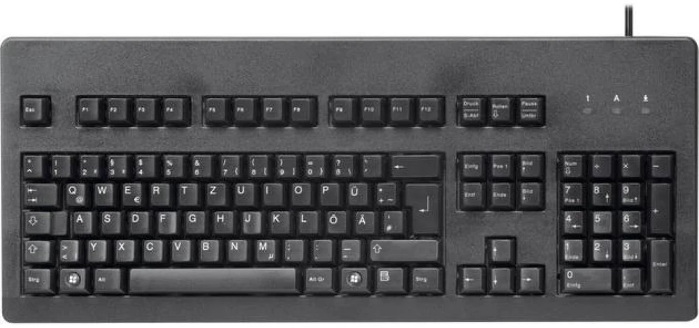 CHERRY G80-3000 klaviatūra USB + PS/2 Juoda