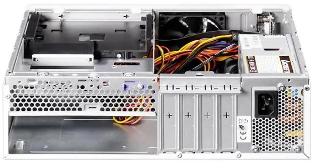Maitinimo šaltinis Chieftec BE-10W-300 zabezpieczenia, uchwyty komputerów w formacie Small Form Factor balta 300 W