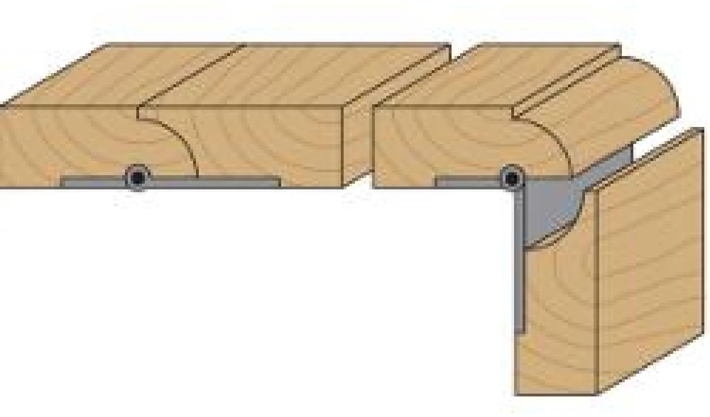 Lovelių freza CMT; S=8 mm; D=25,4 mm; su guoliu