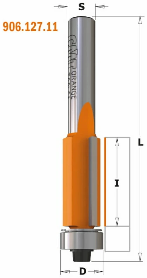 Kopijuojanti freza CMT; S=8 mm; D=19 mm