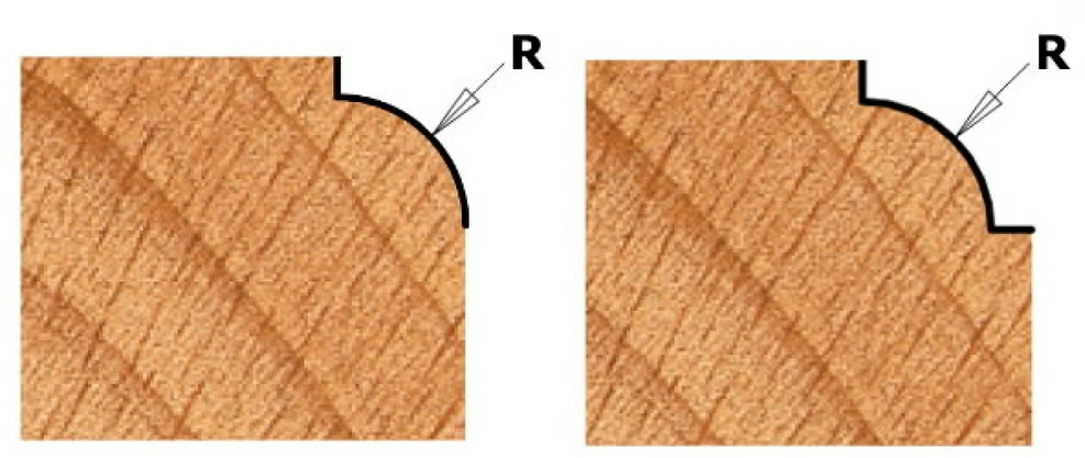 Apvalinimo freza CMT Contractor K938-254; R=6,3; S=8; D=25,4 mm; su guoliu
