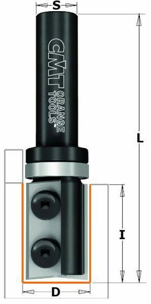Grąžtas Freza HM S=8 16x35x80, CMT