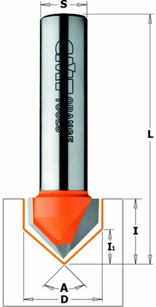 Freza (90*) HM S=8 D=12.7x12.7, CMT