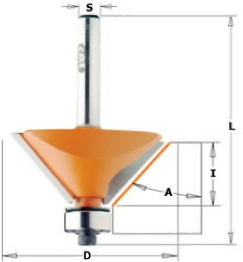 Freza HM S=8 D=31.7 (45 *), CMT