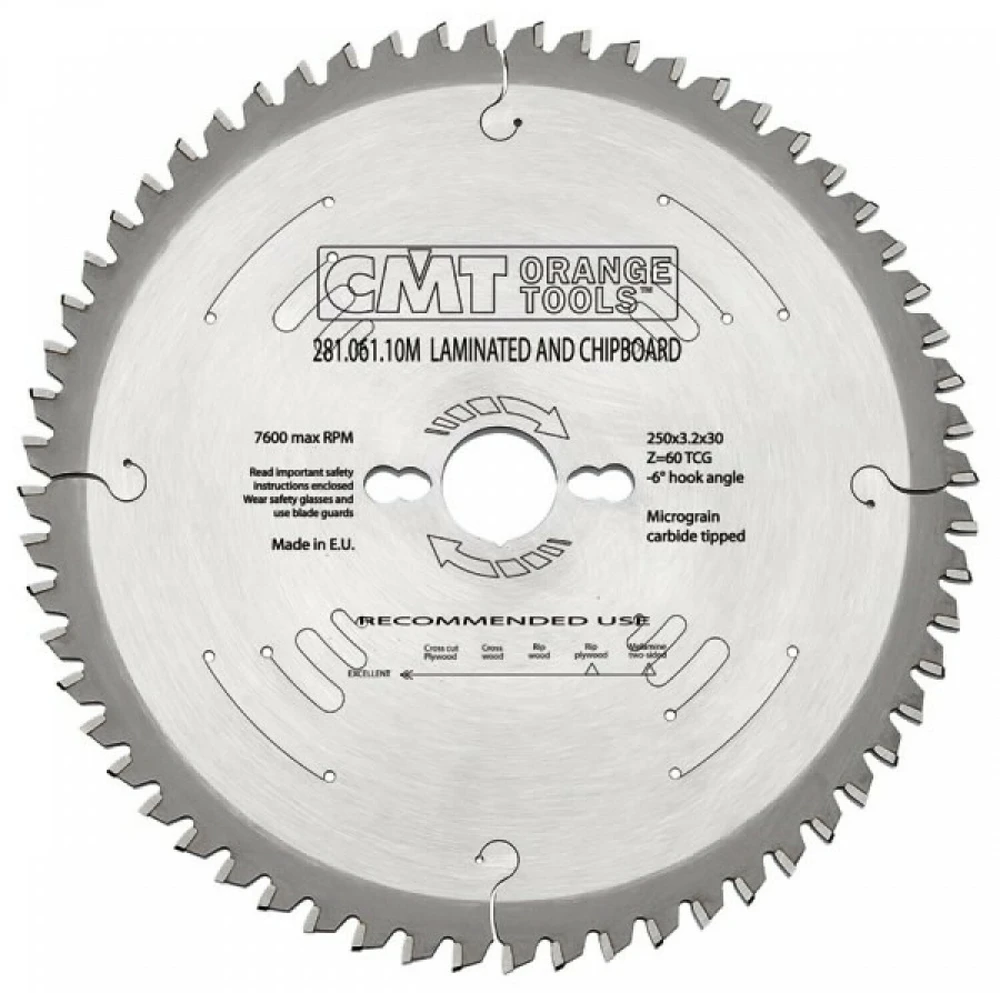 CMT PIŁA TARCZOWA HM 300x30x3,2/2,2 Z=96 DO LAMINATU.