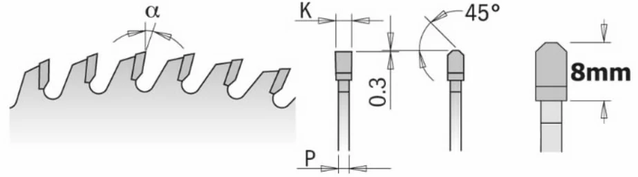 Universalus pjovimo diskas CMT 281; 160X2,2X20; Z48; 4°